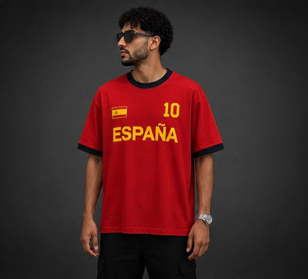 España 10 Oversized Ringer T-Shirt
