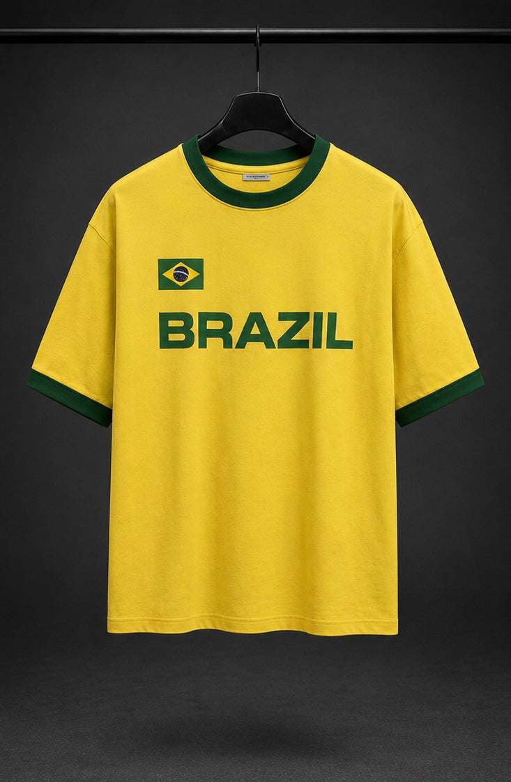 BRAZIL Oversized Ringer T-Shirt