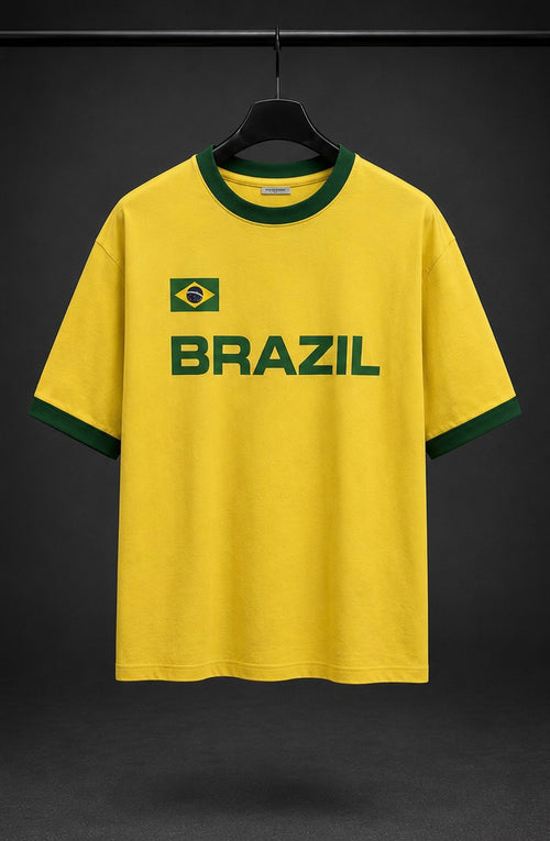 BRAZIL Oversized Ringer T-Shirt
